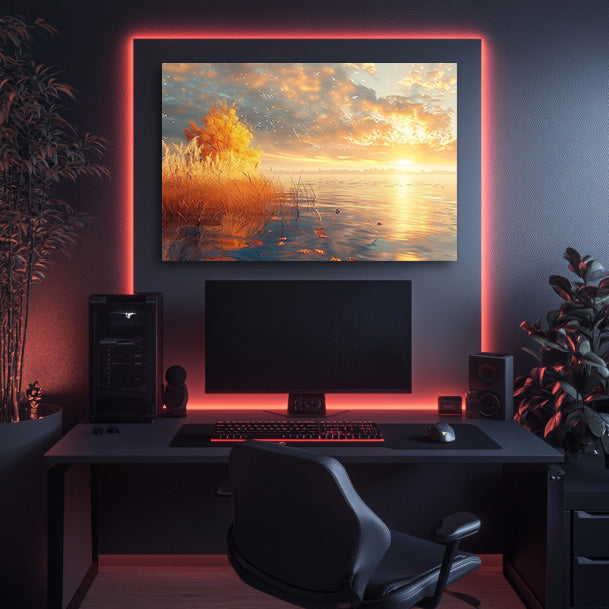 Sunrise Lake Wall Art