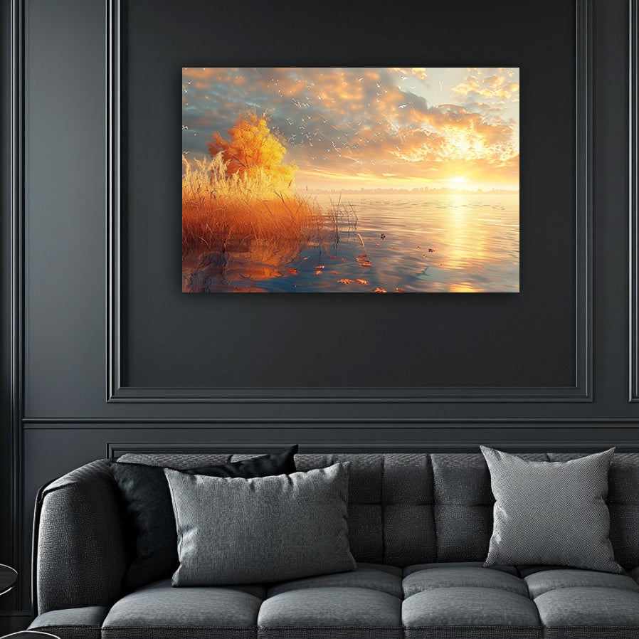 Sunrise Lake Wall Art