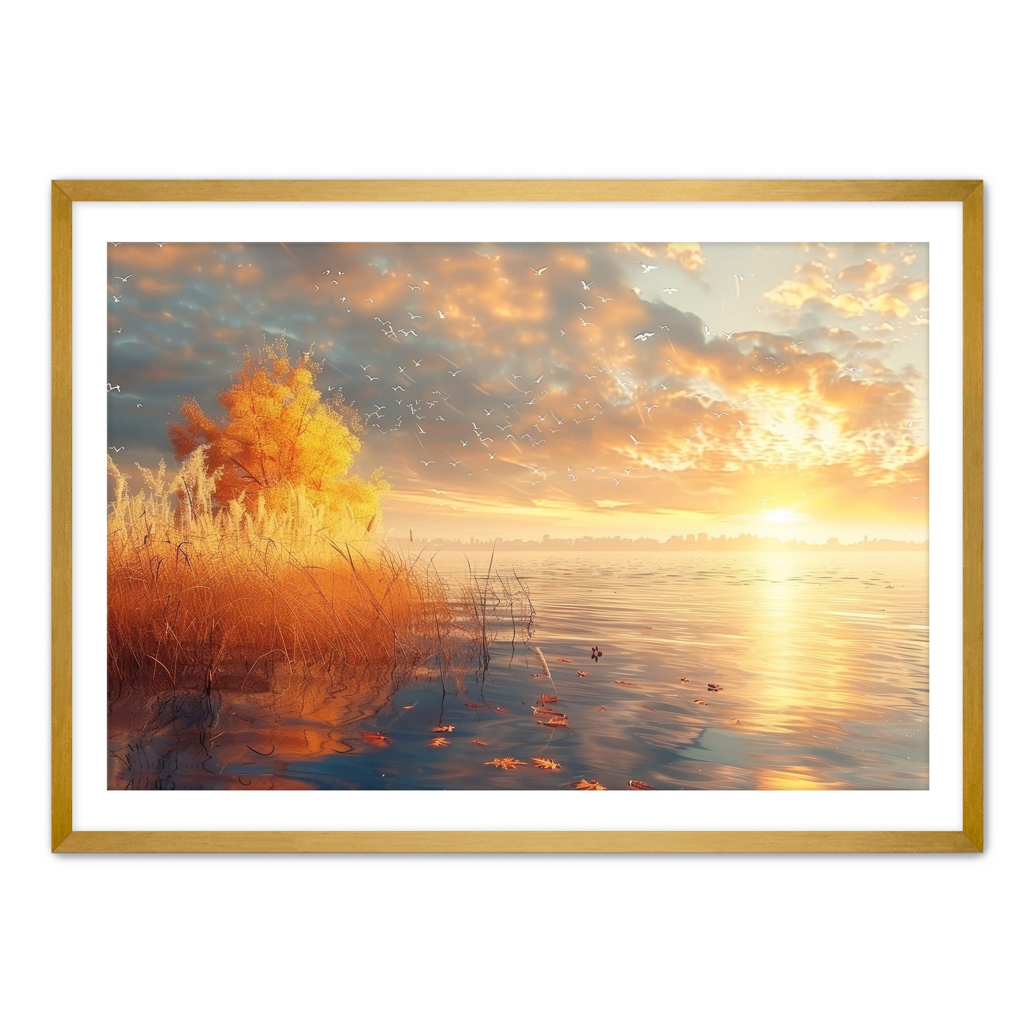 Sunrise Lake Wall Art