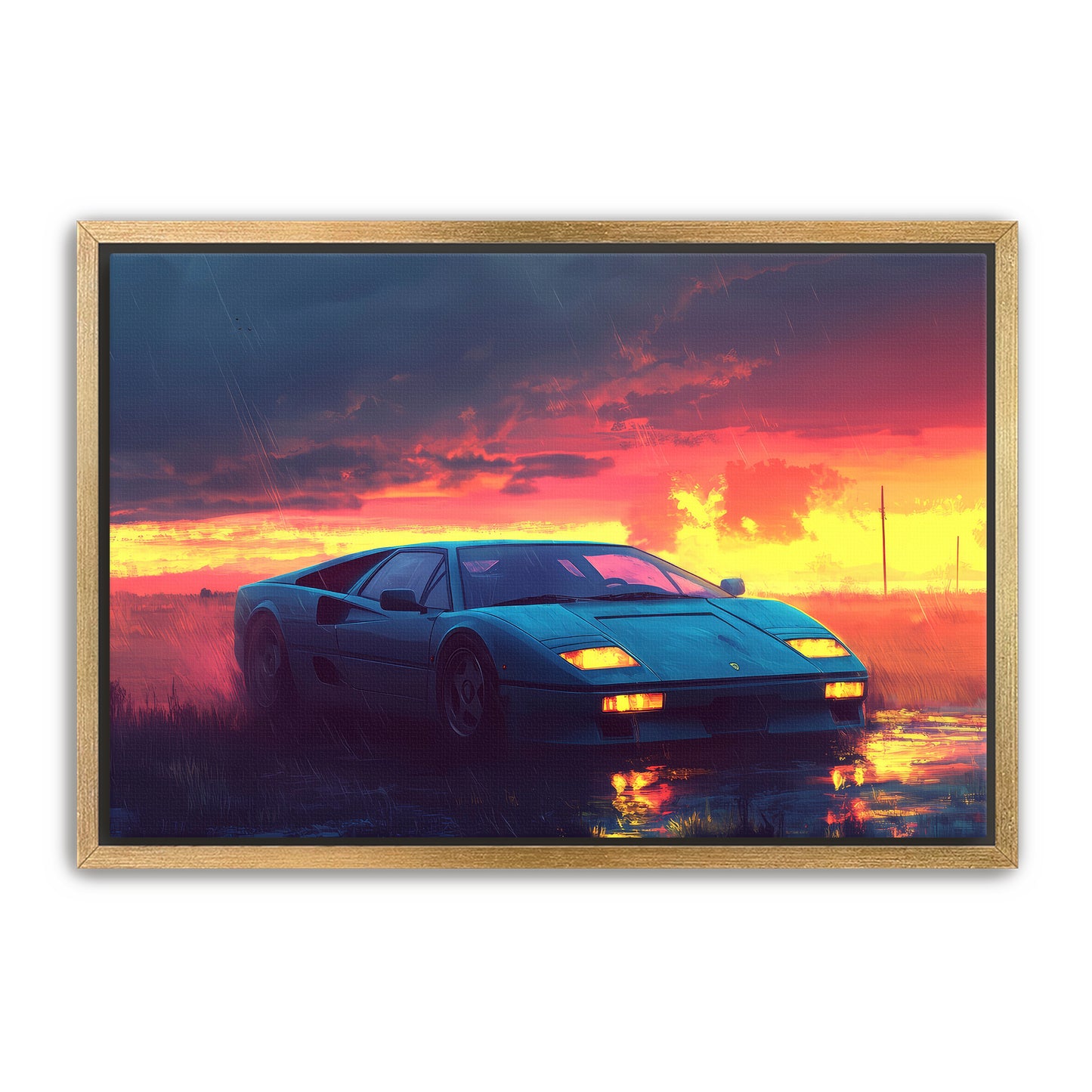 Sunset Parking Wall Art