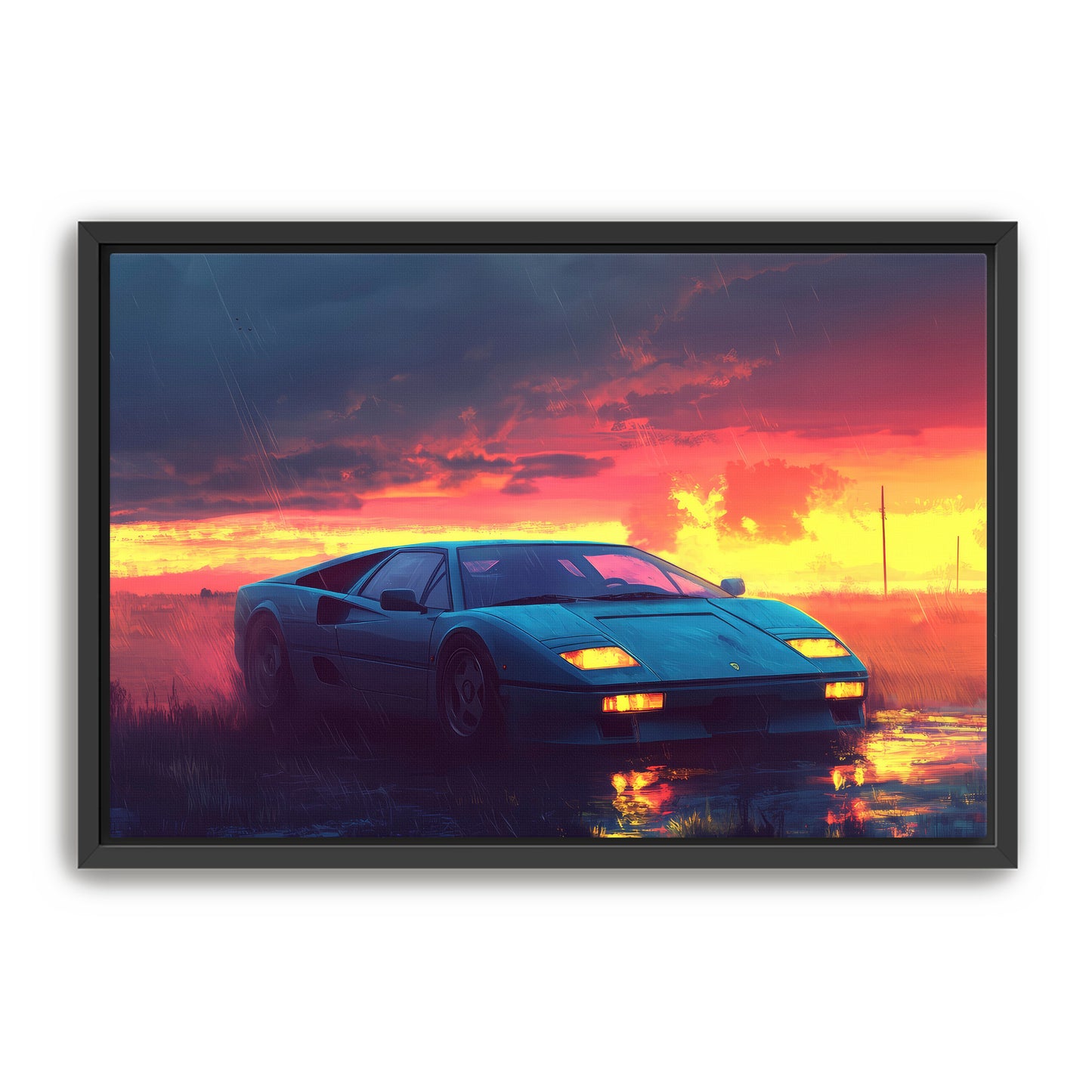 Sunset Parking Wall Art