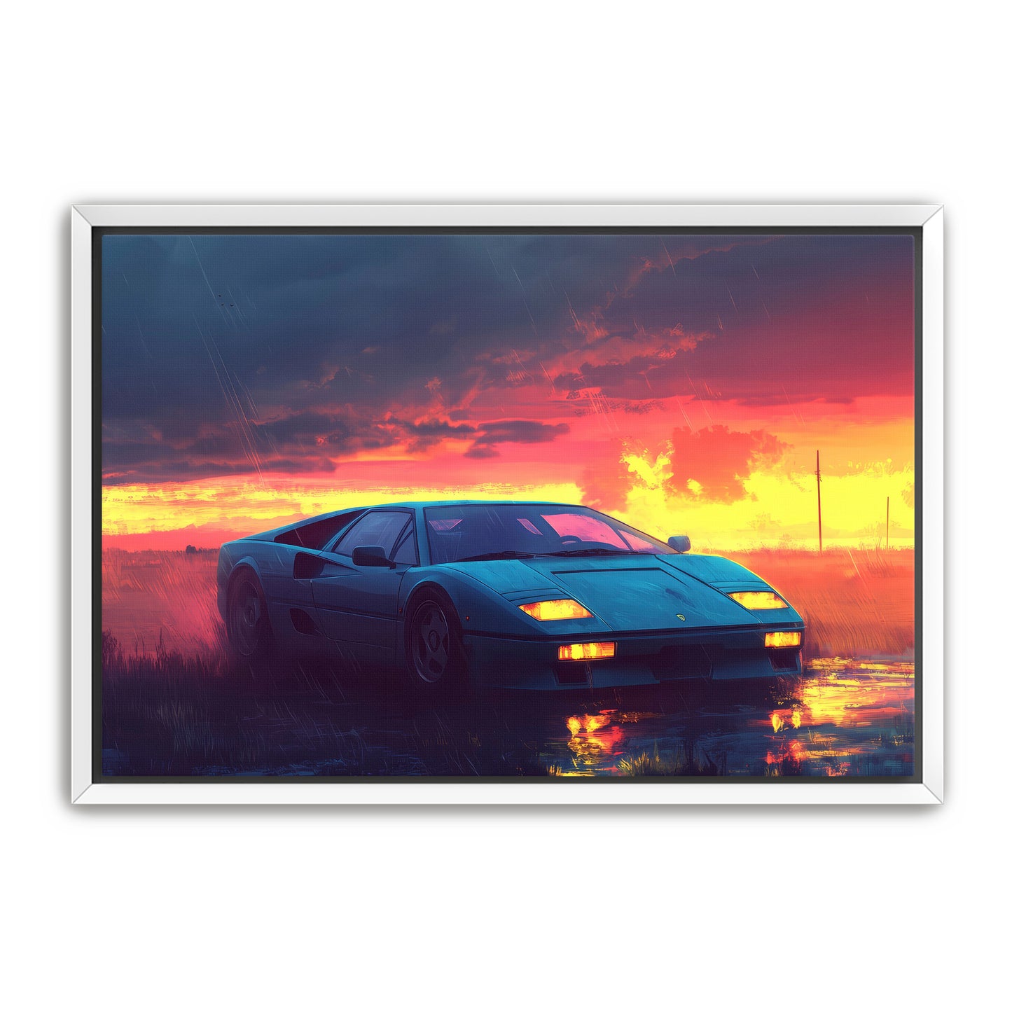 Sunset Parking Wall Art