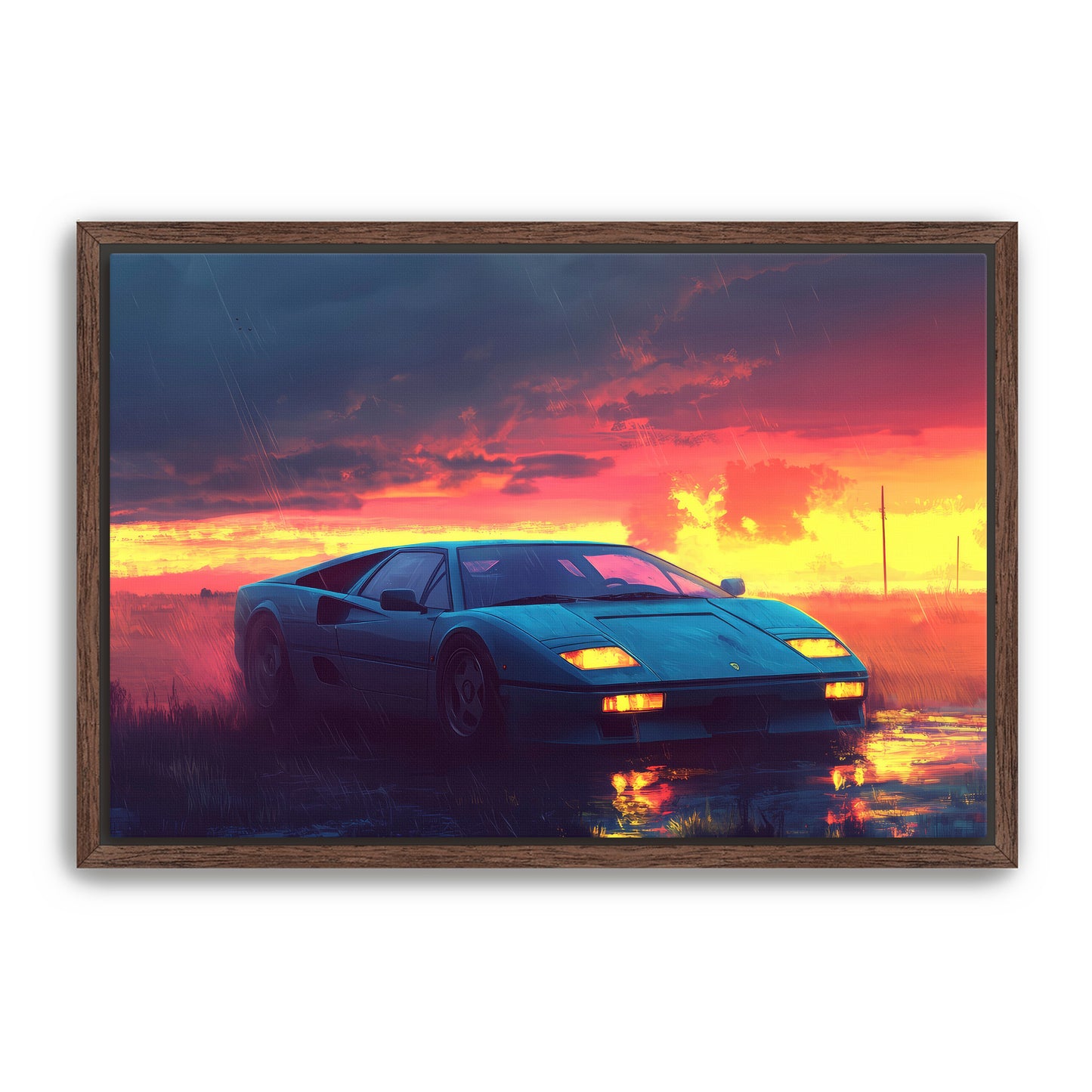 Sunset Parking Wall Art