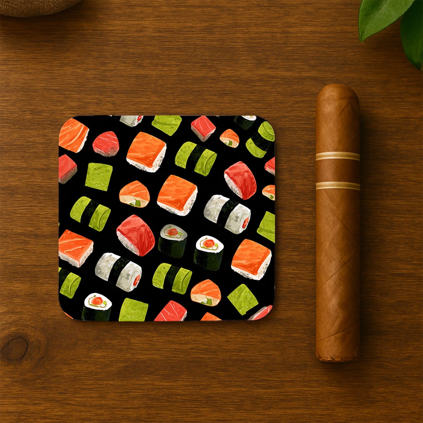 Sushi Pattern Bliss Coasters