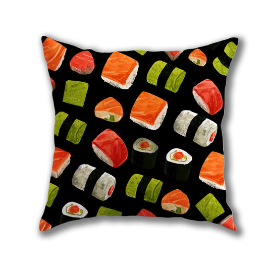 Sushi Pattern Delight Pillow
