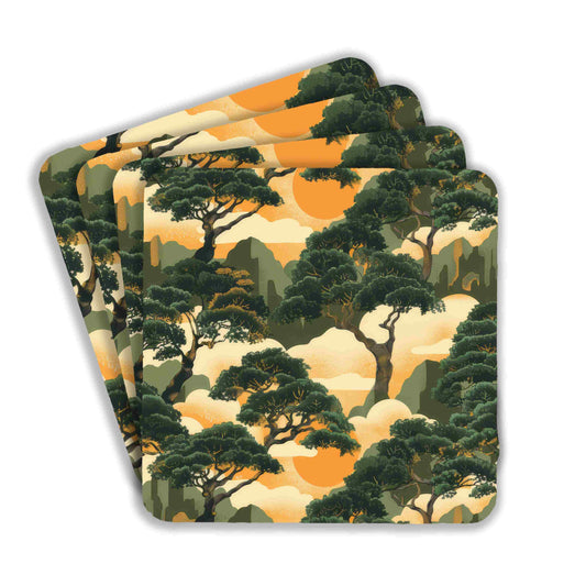 Timeless Greenery Vista Coasters