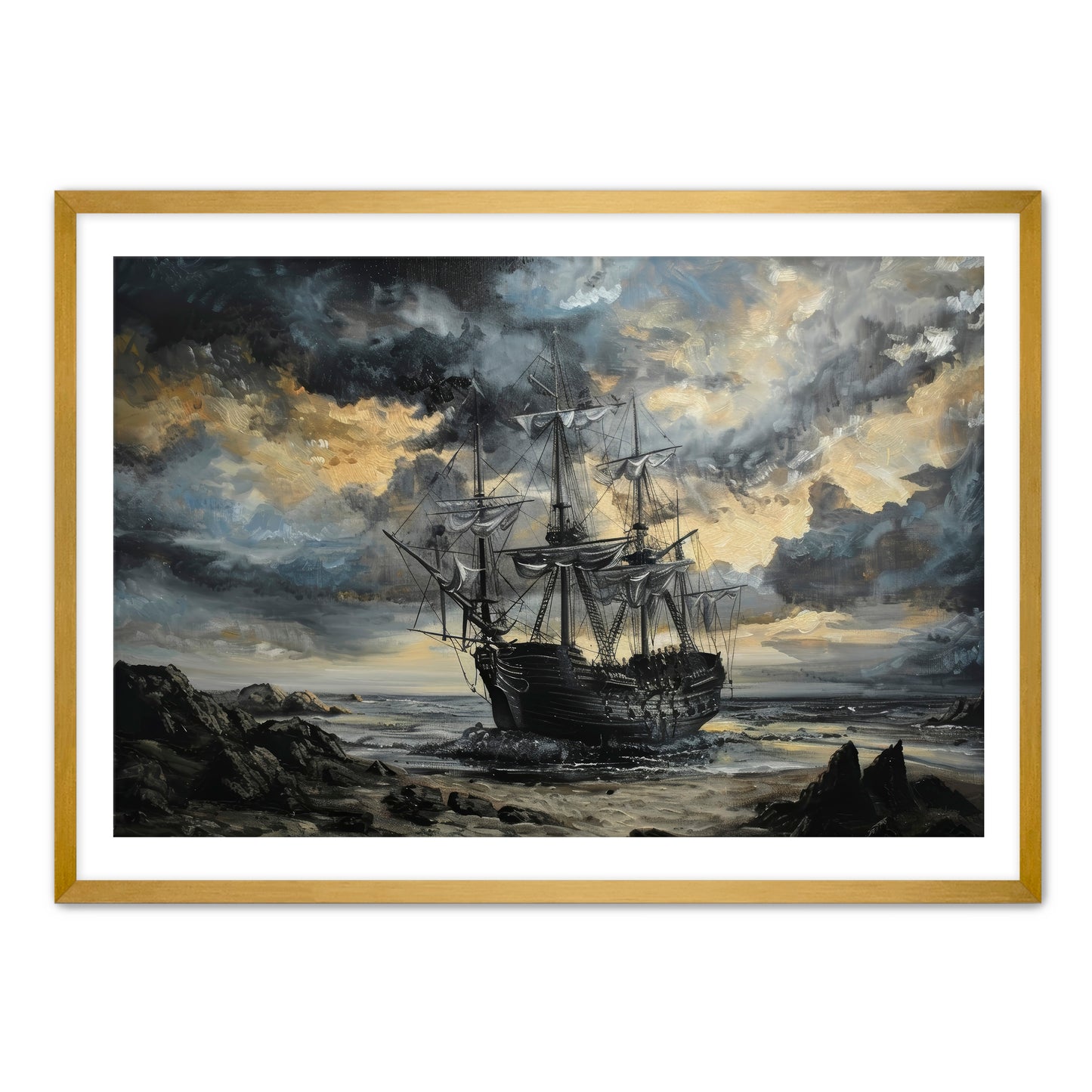 Treachery on Rocks Wall Art