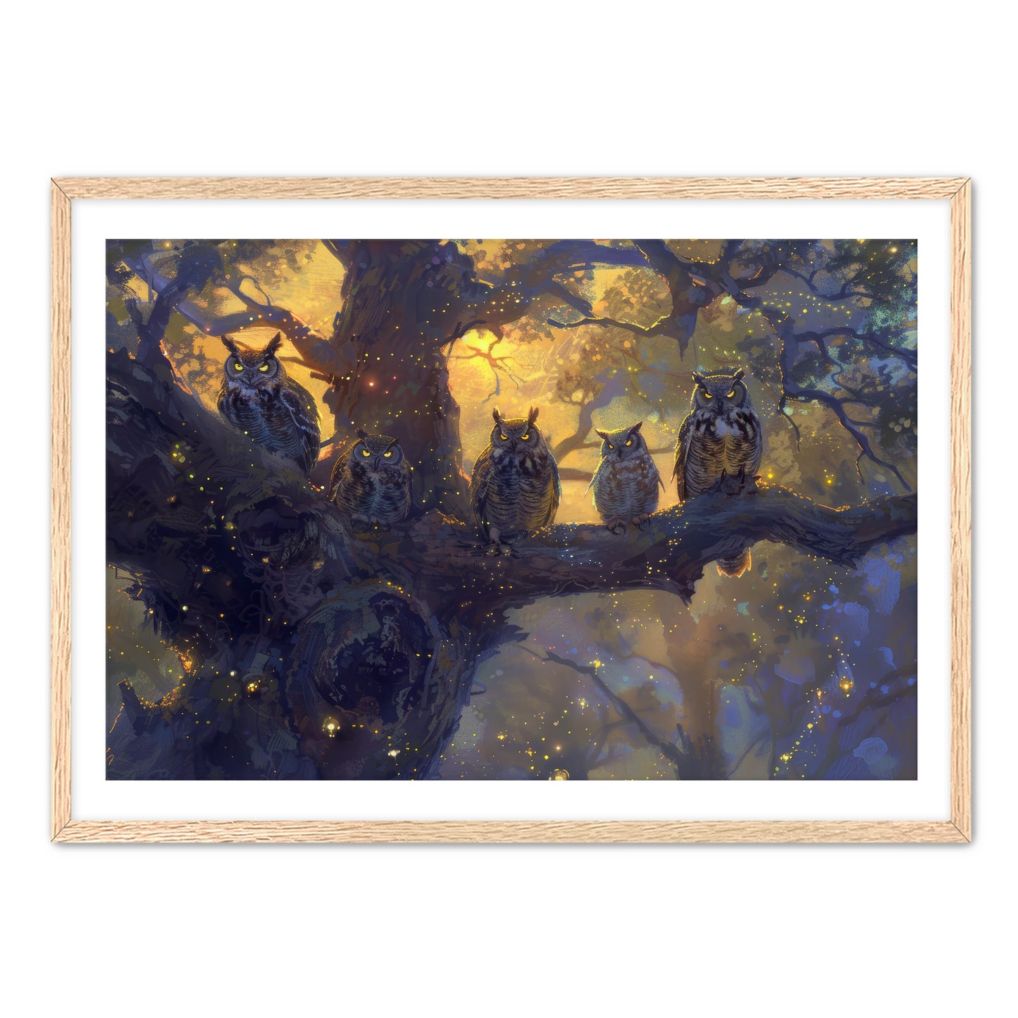 Twilight Owls Wall Art