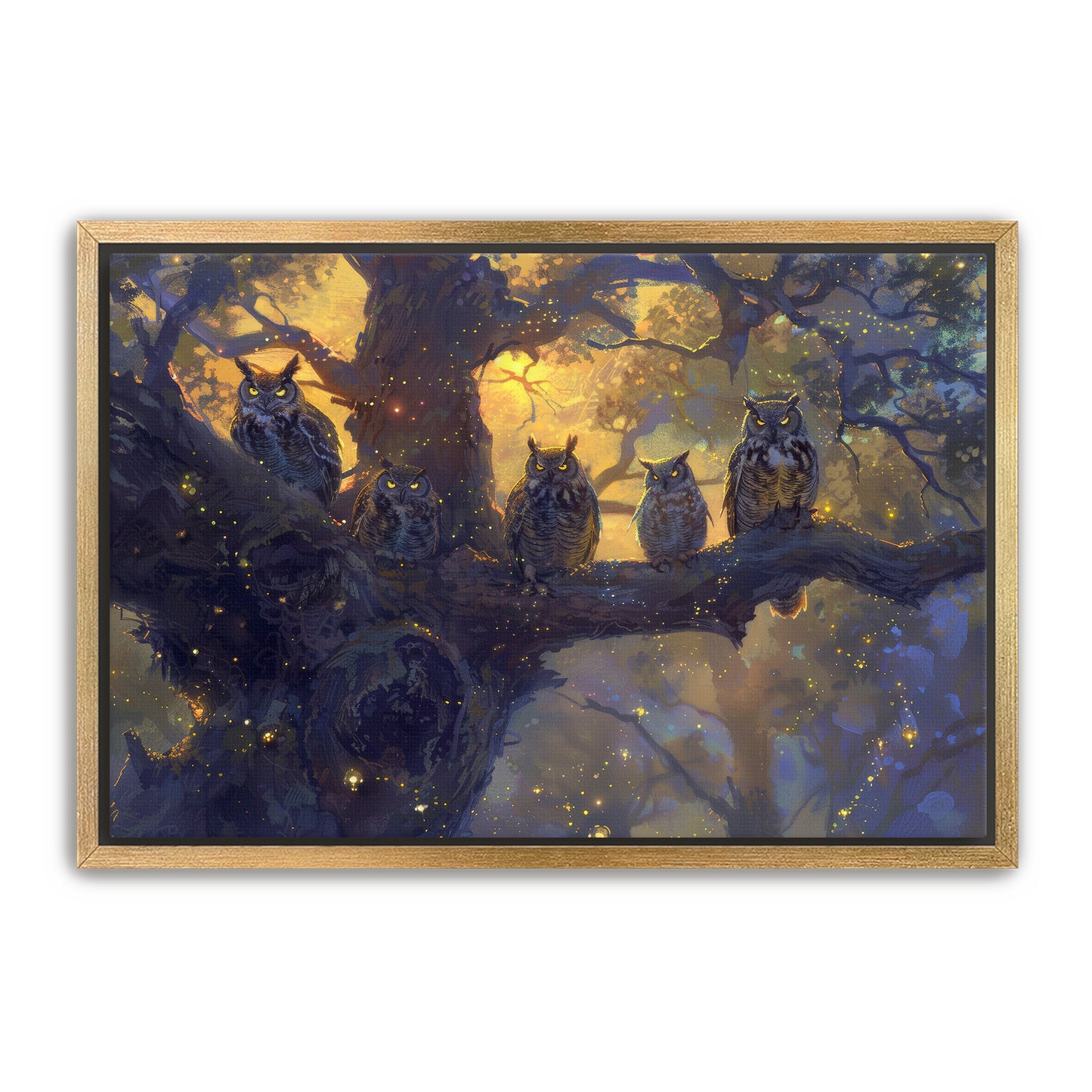 Twilight Owls Wall Art