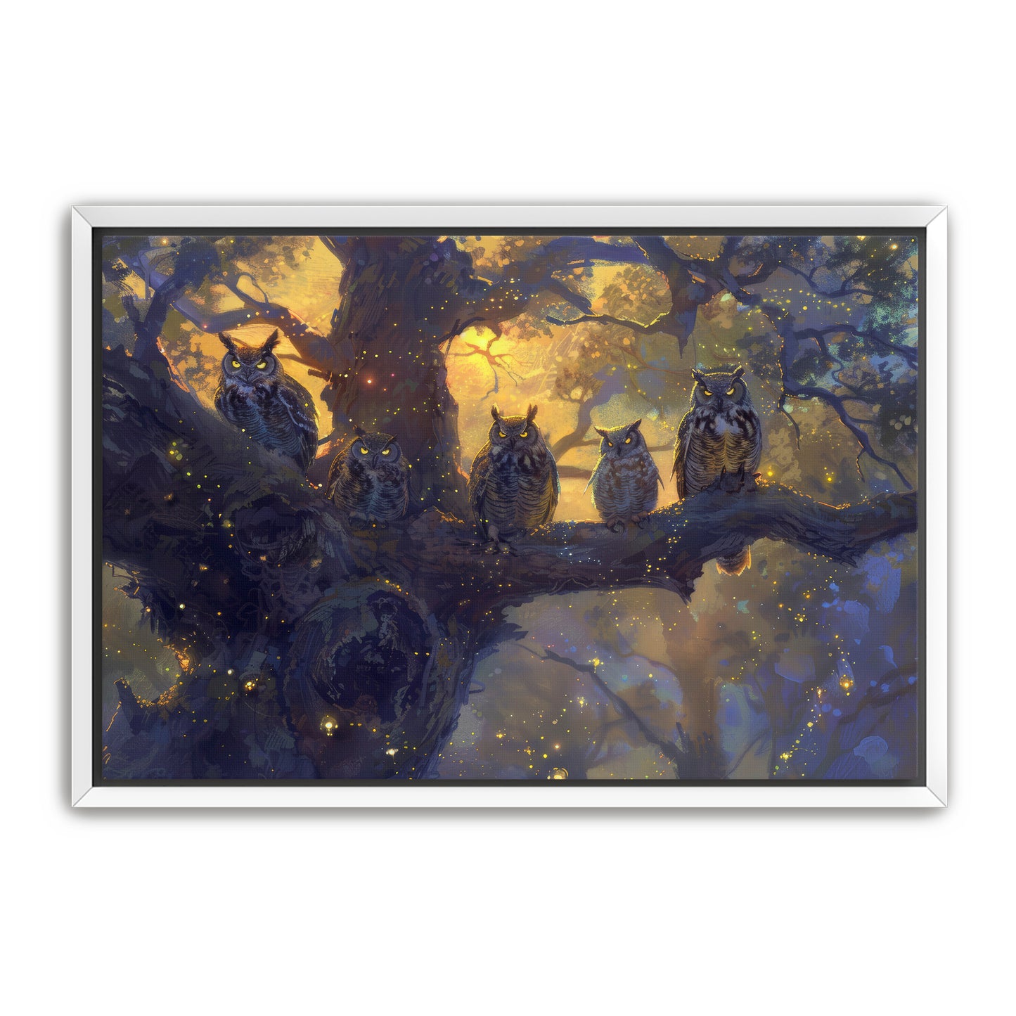 Twilight Owls Wall Art