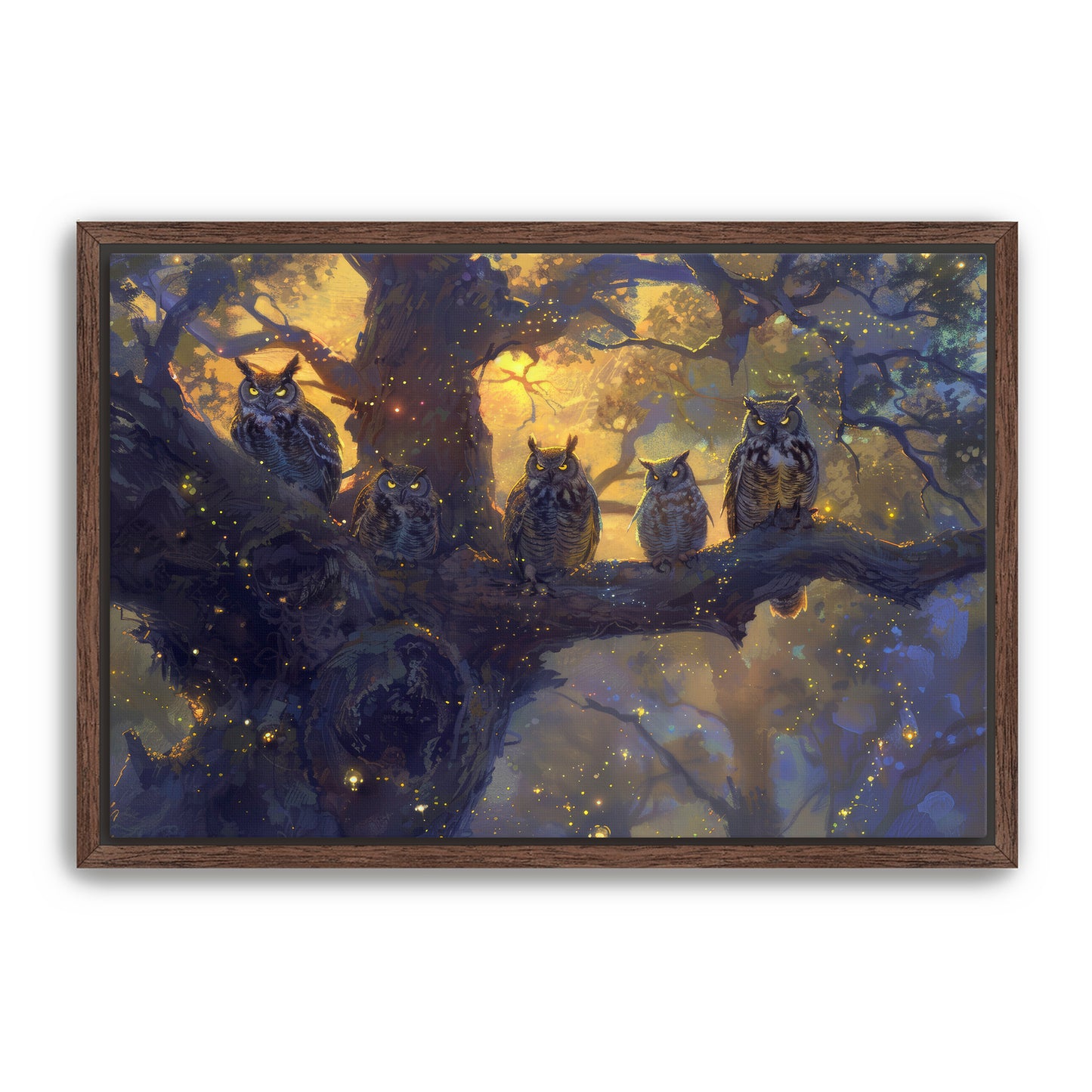 Twilight Owls Wall Art