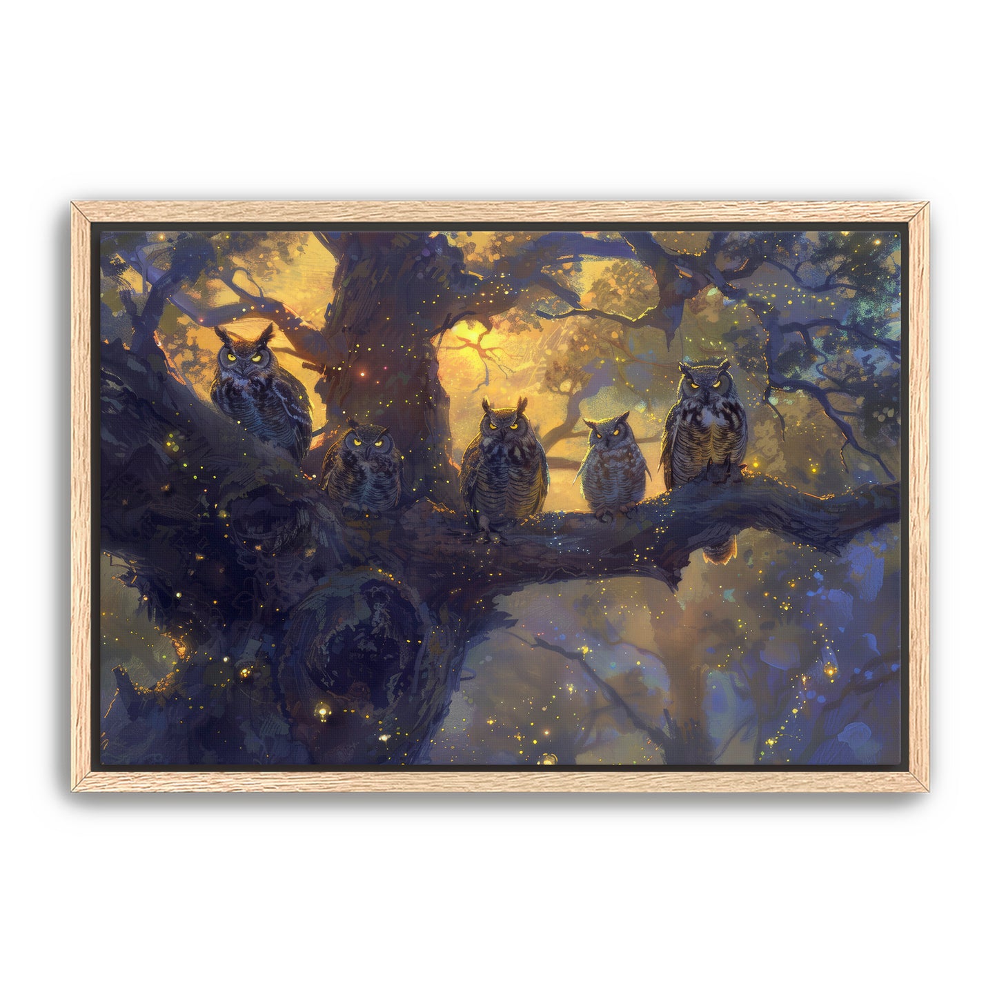 Twilight Owls Wall Art