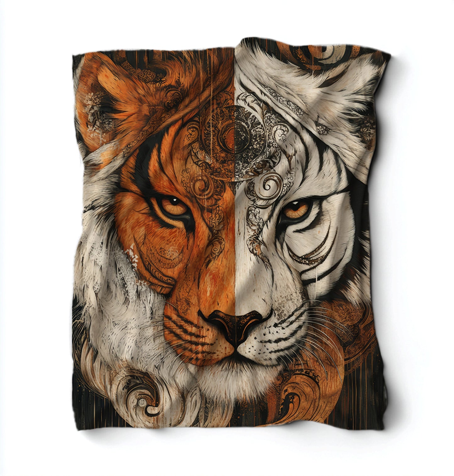 Two Faced Tiger Blanket Blanket