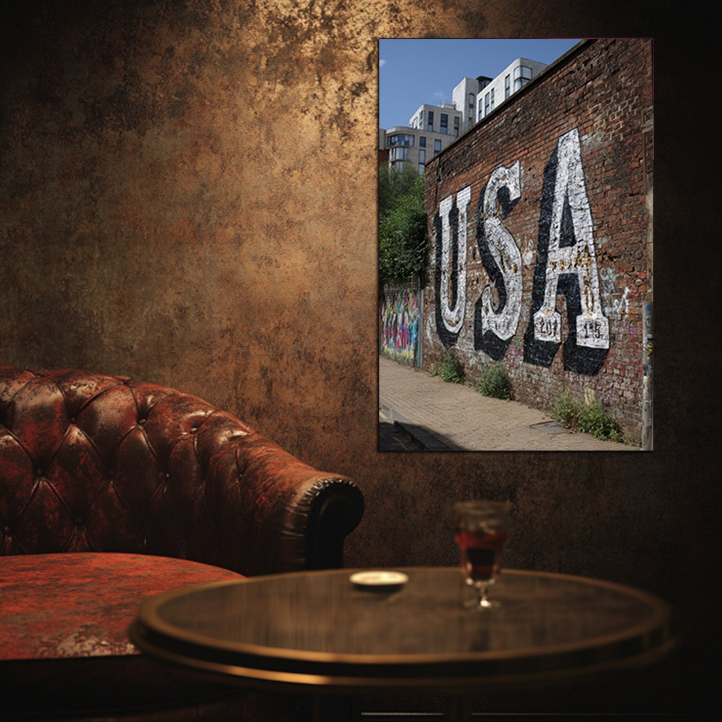 USA Wall Mural Wall Art
