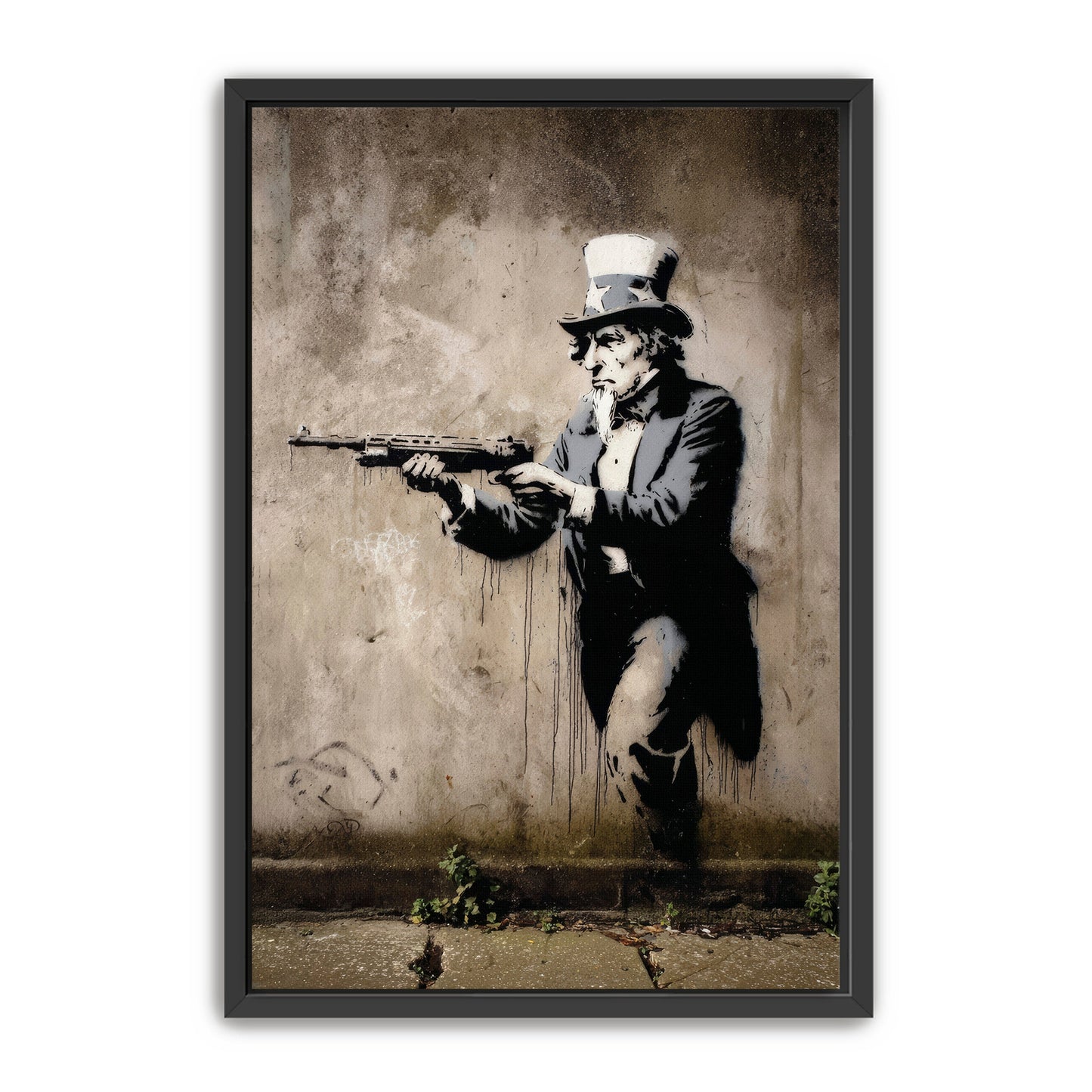 Uncle Sam With Rifle Wall Art