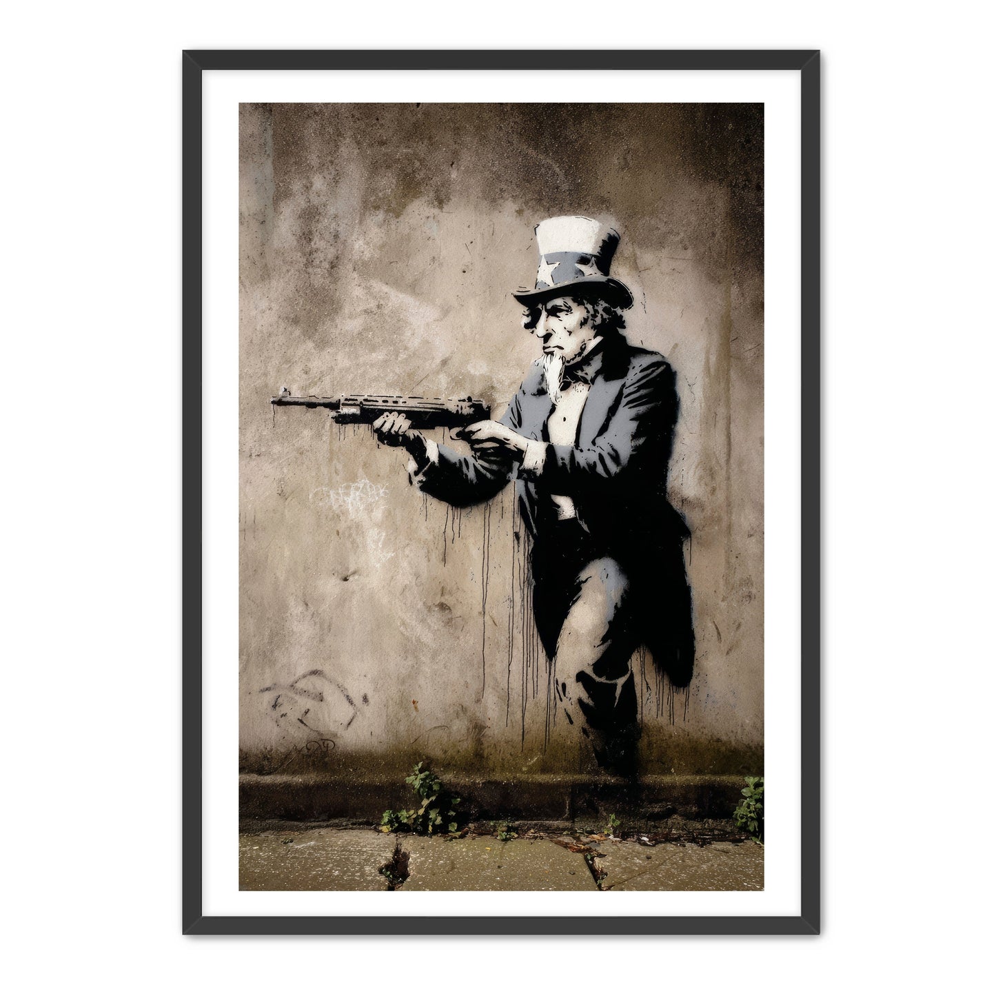 Uncle Sam With Rifle Wall Art