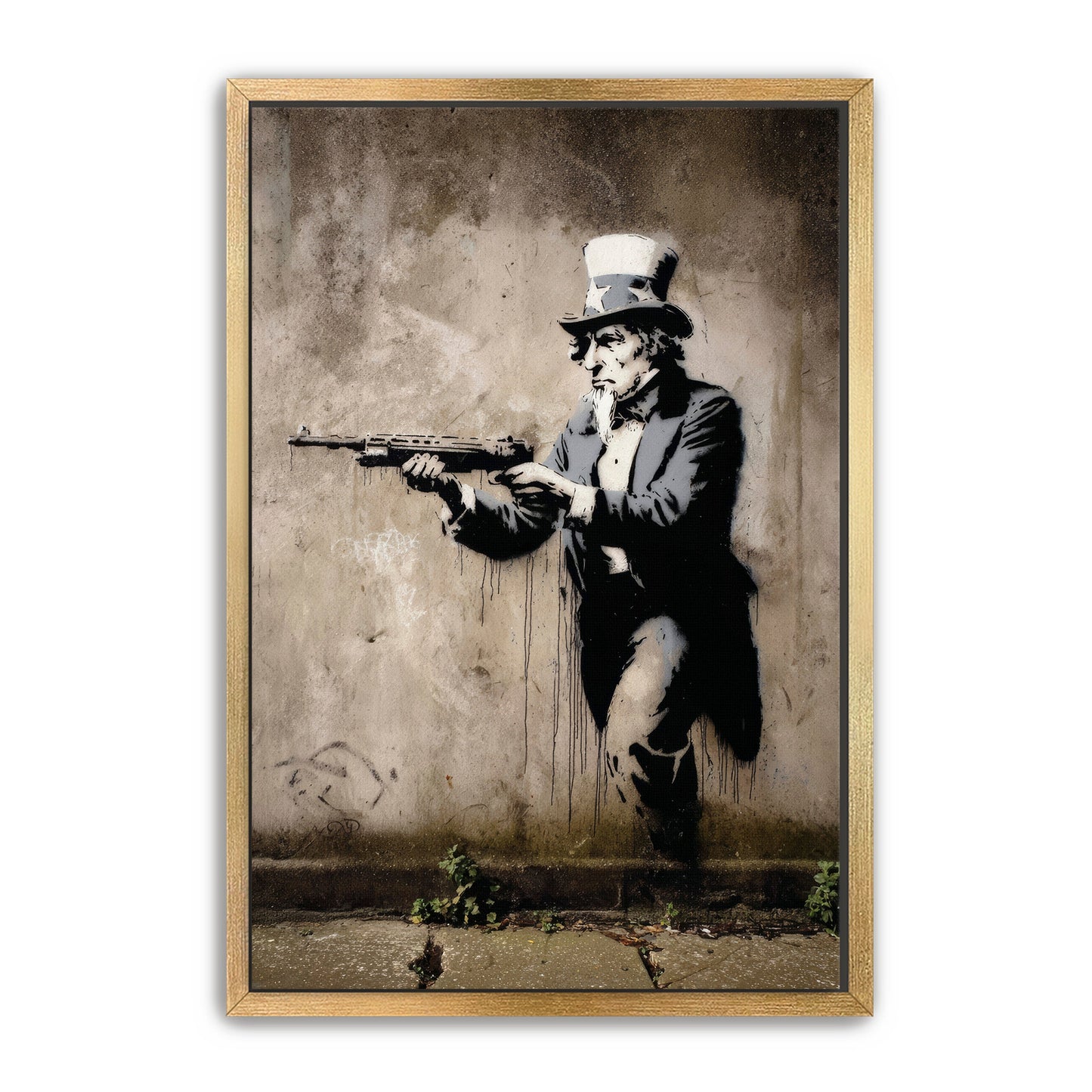 Uncle Sam With Rifle Wall Art