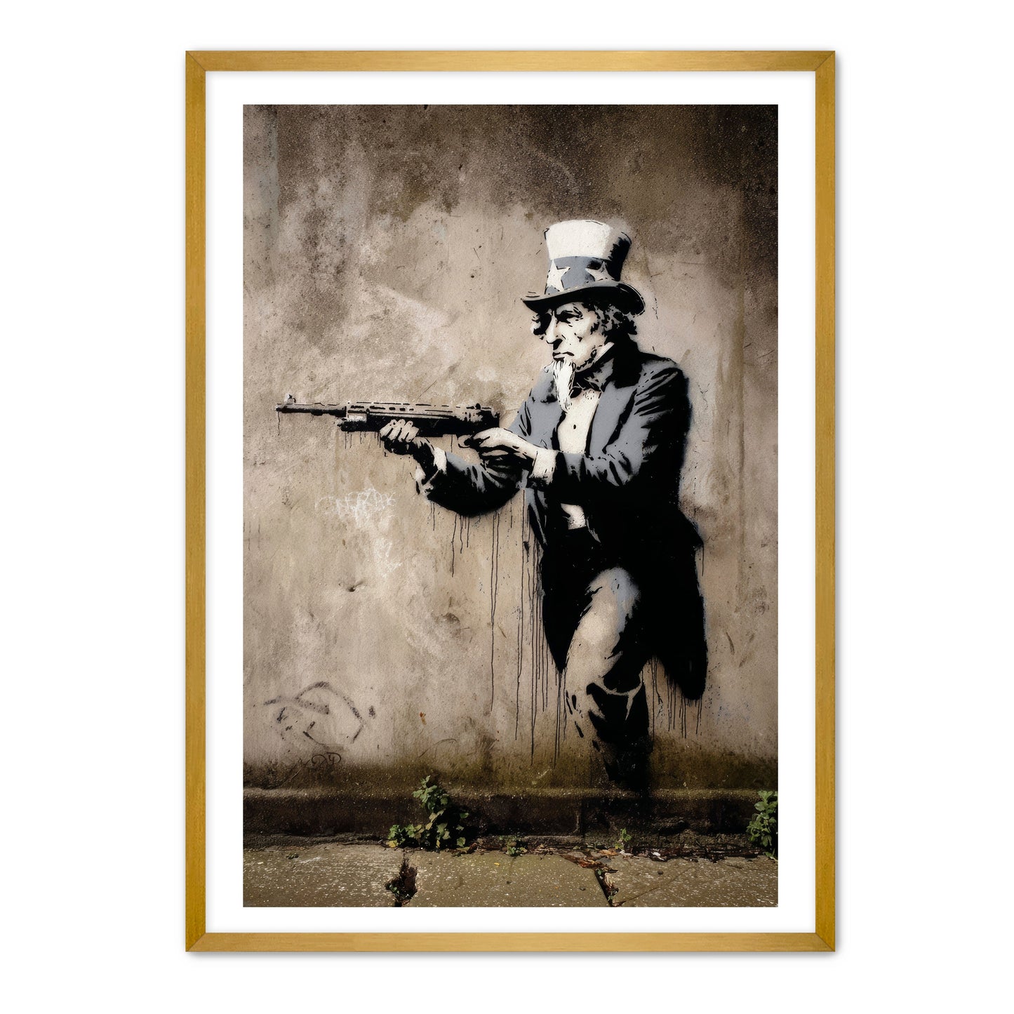 Uncle Sam With Rifle Wall Art