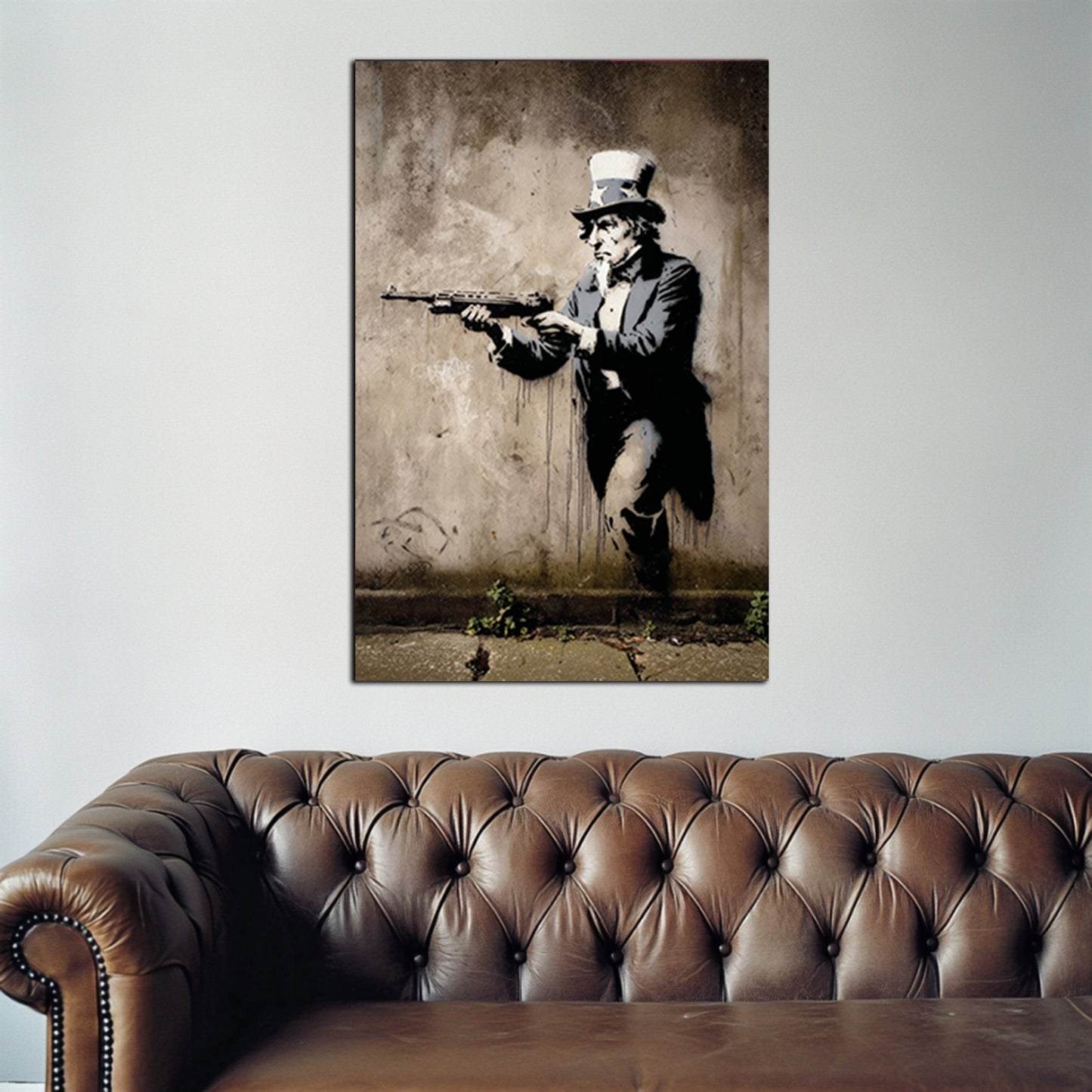 Uncle Sam With Rifle Wall Art