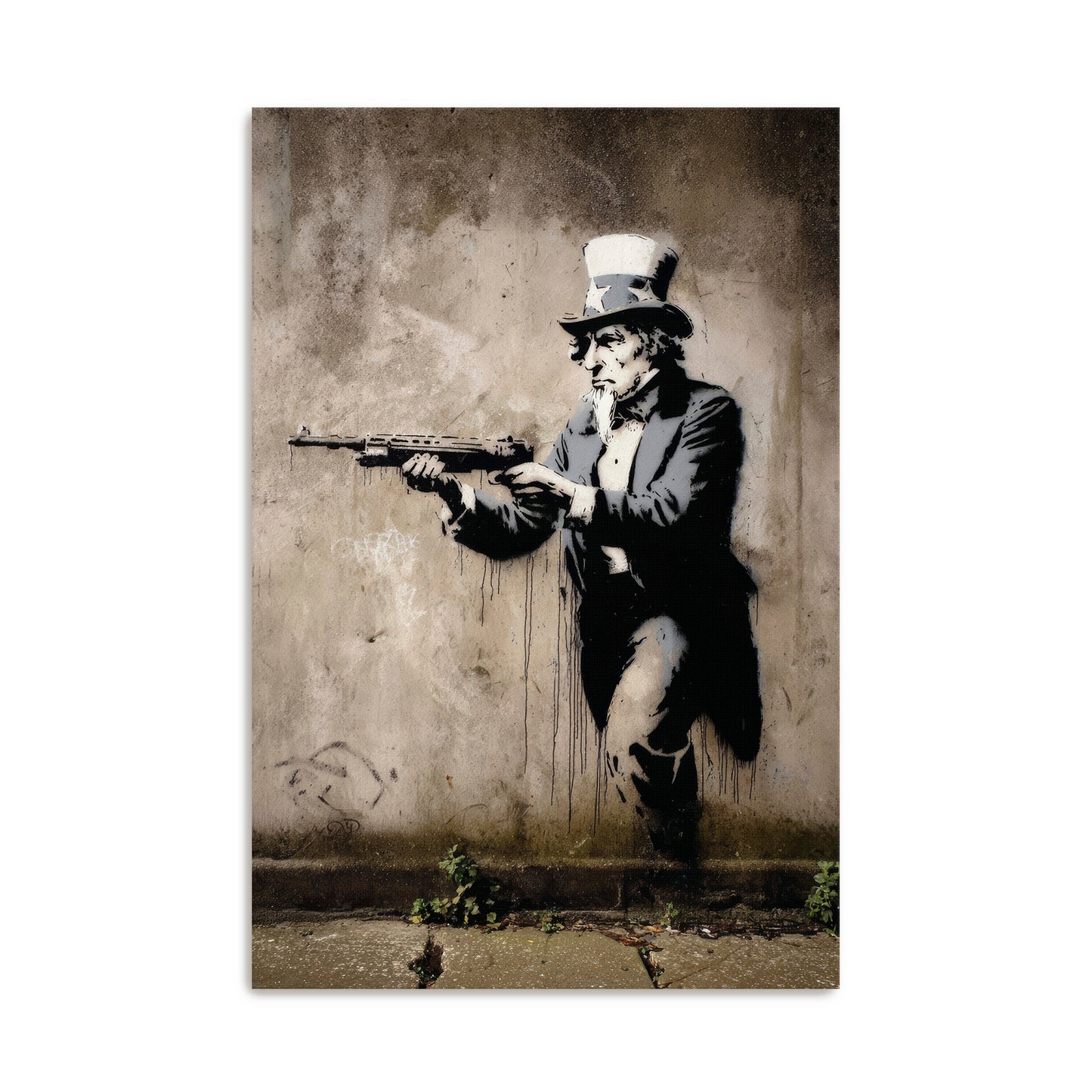 Uncle Sam With Rifle Wall Art