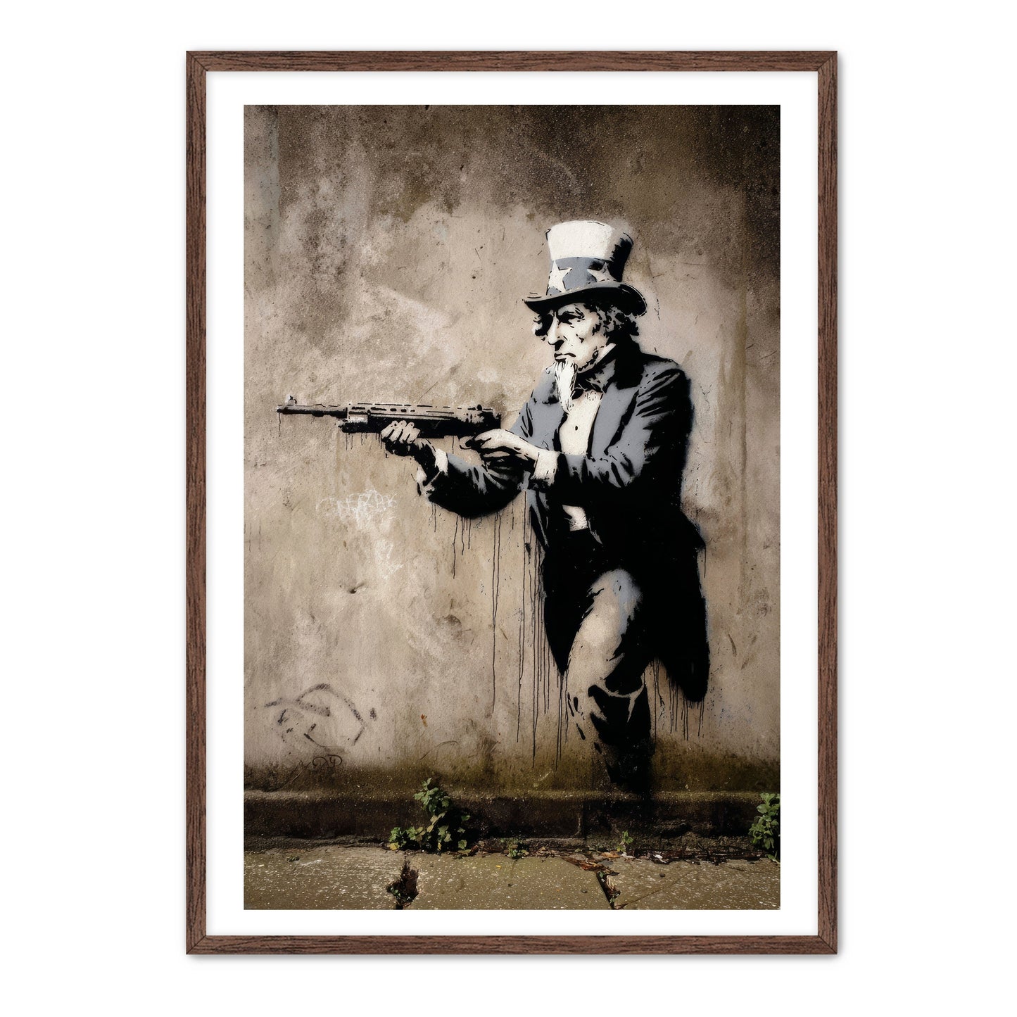 Uncle Sam With Rifle Wall Art
