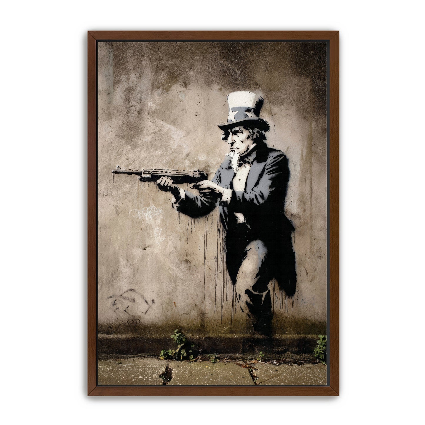Uncle Sam With Rifle Wall Art