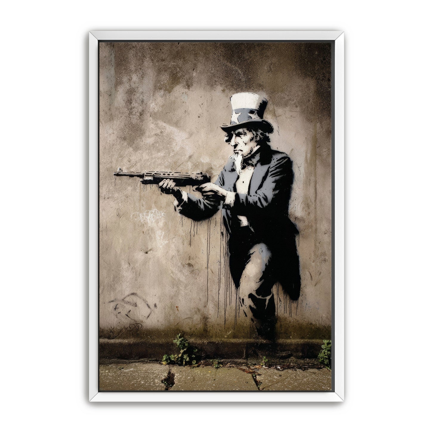 Uncle Sam With Rifle Wall Art