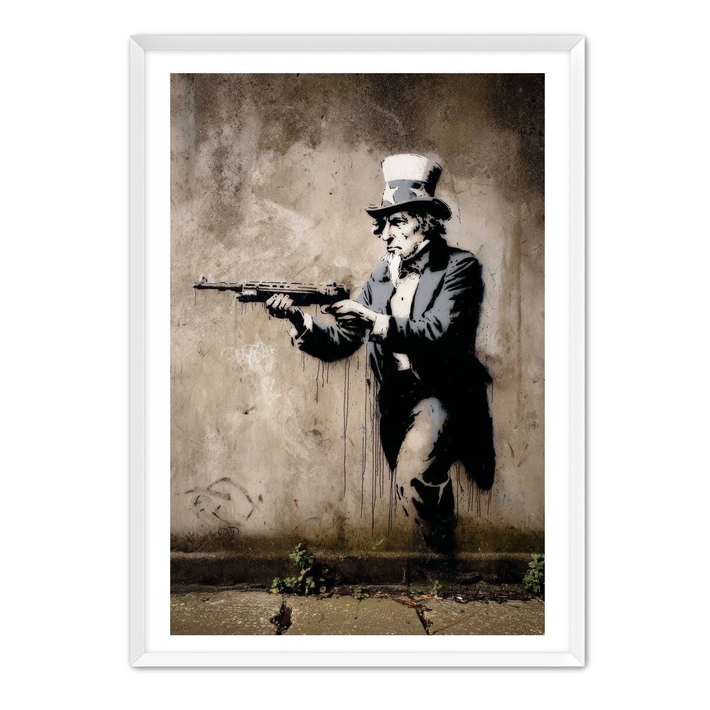 Uncle Sam With Rifle Wall Art