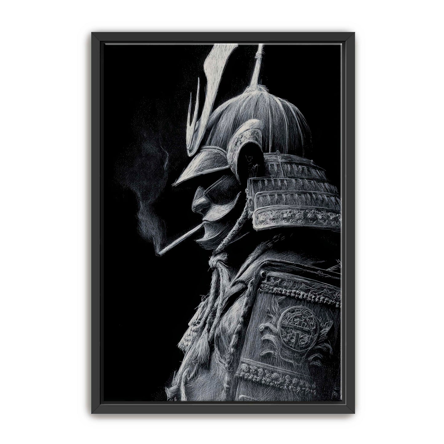 Samurai Smoking Wall Art