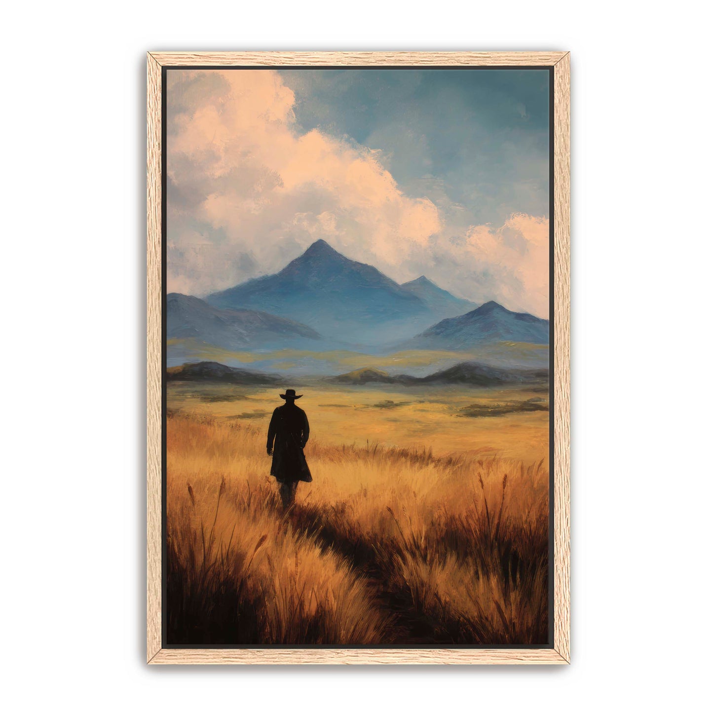 Outlaw Cowboy Walks Alone Wall Art