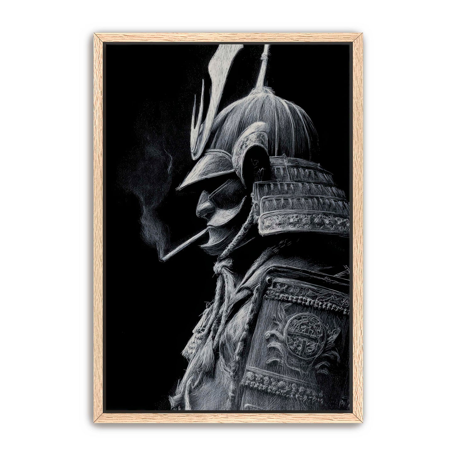 Samurai Smoking Wall Art