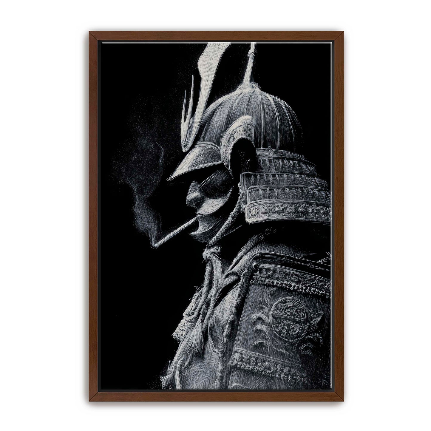 Samurai Smoking Wall Art