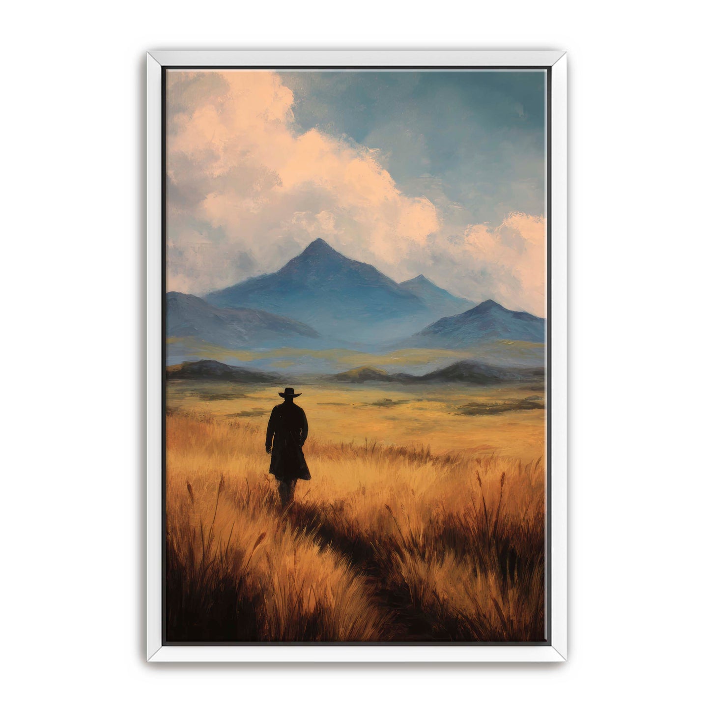 Outlaw Cowboy Walks Alone Wall Art