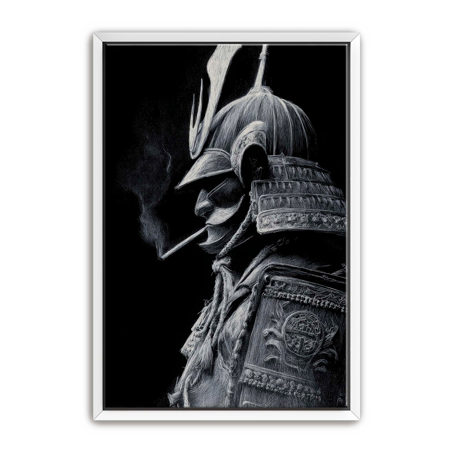 Samurai Smoking Wall Art