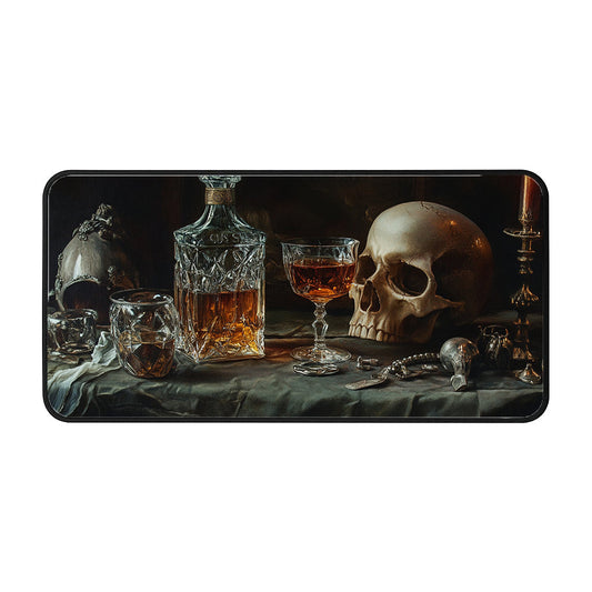 Vintage Skull Glassware Desk Mat