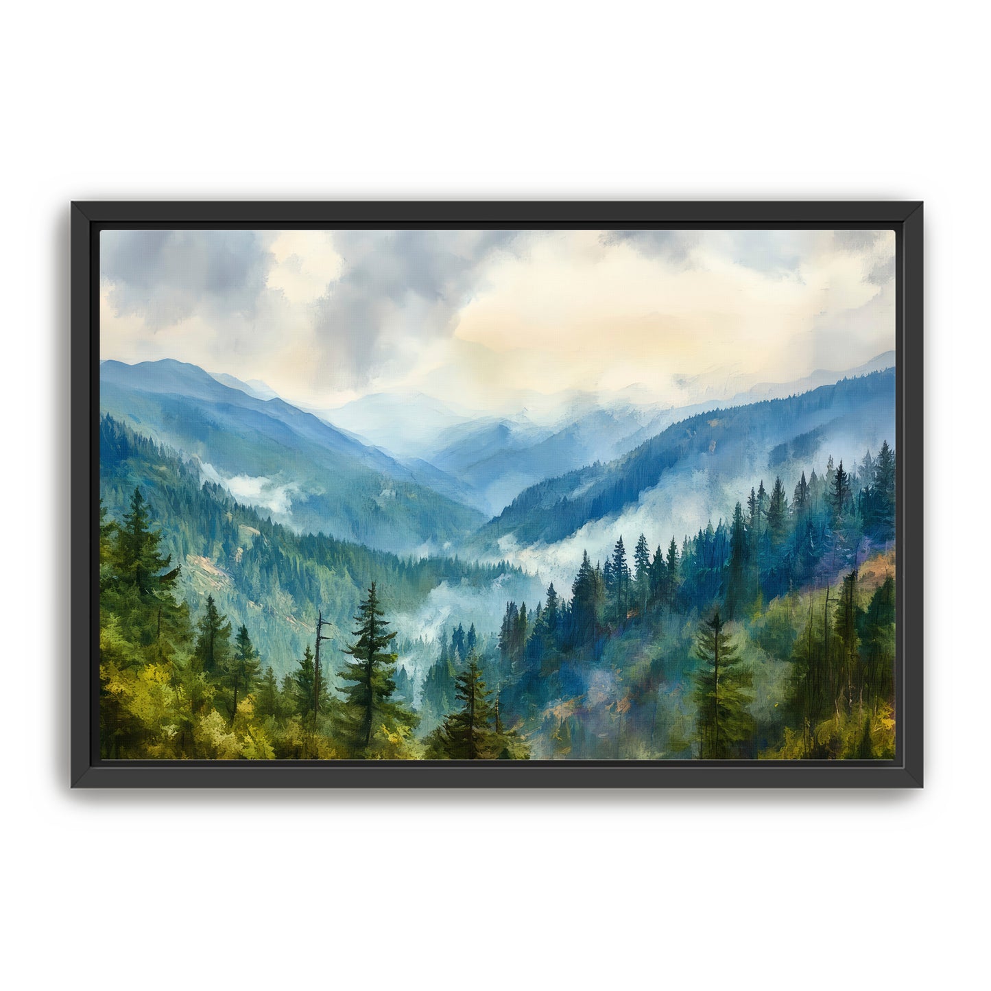 Wispy Mountains Wall Art
