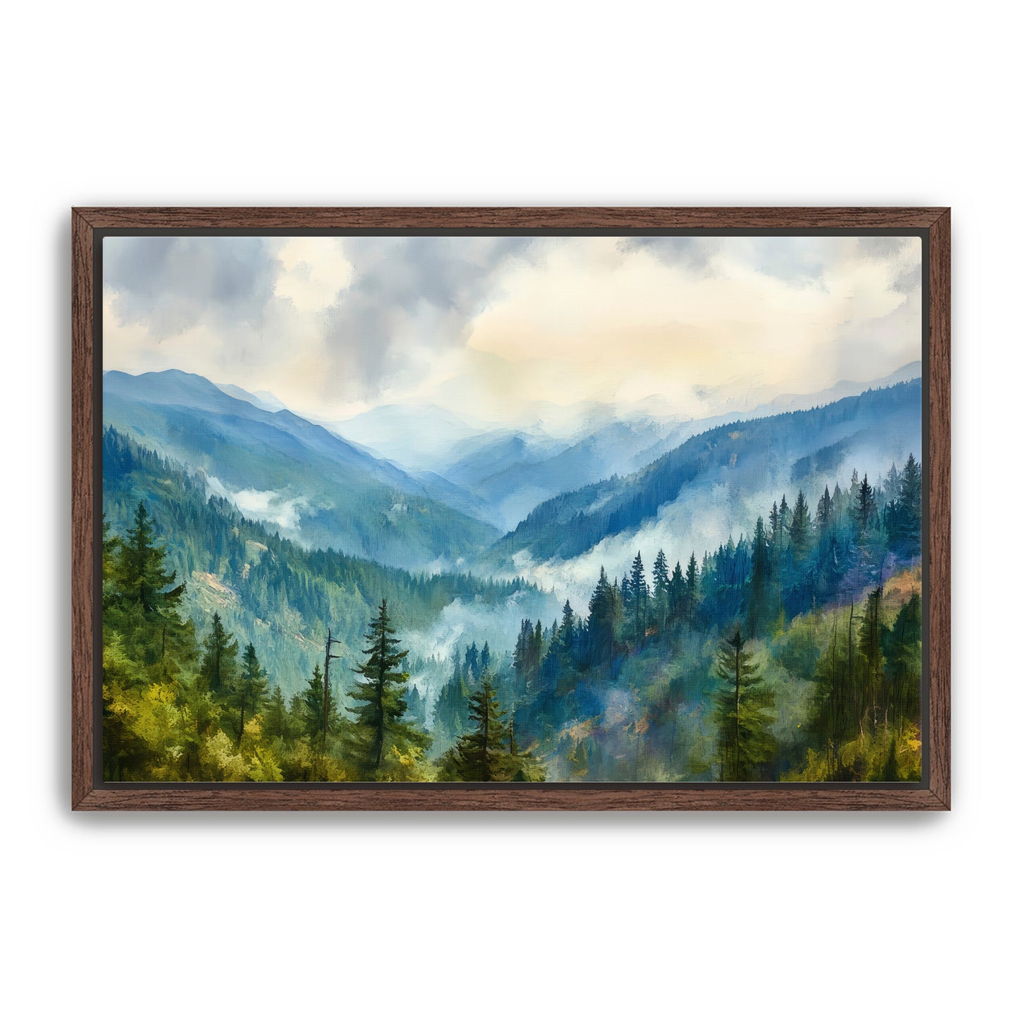 Wispy Mountains Wall Art