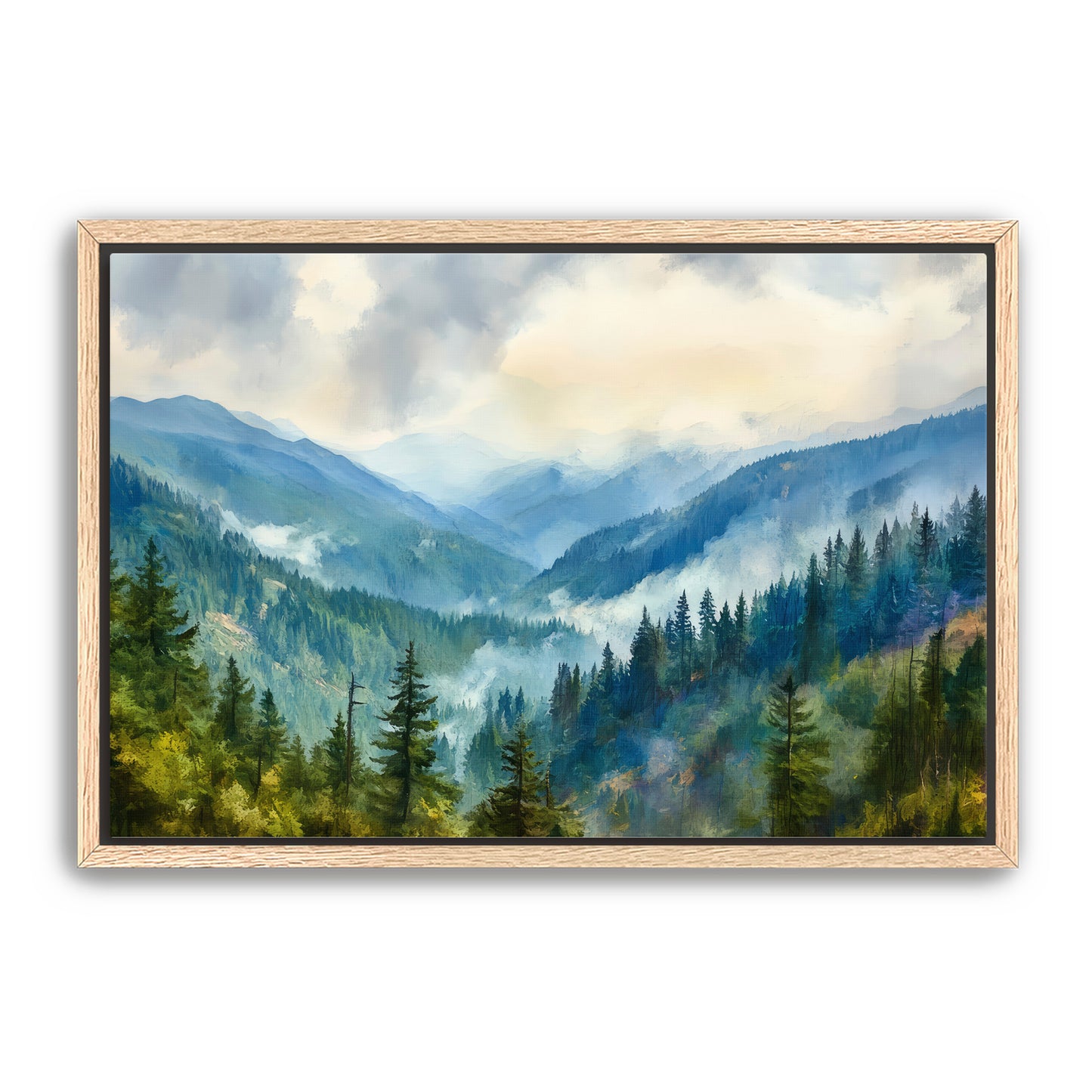 Wispy Mountains Wall Art