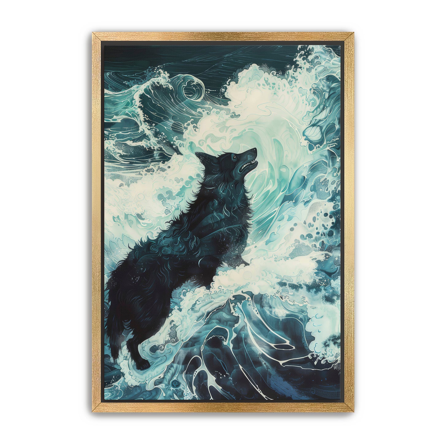 Wolf and Surf Wall Art