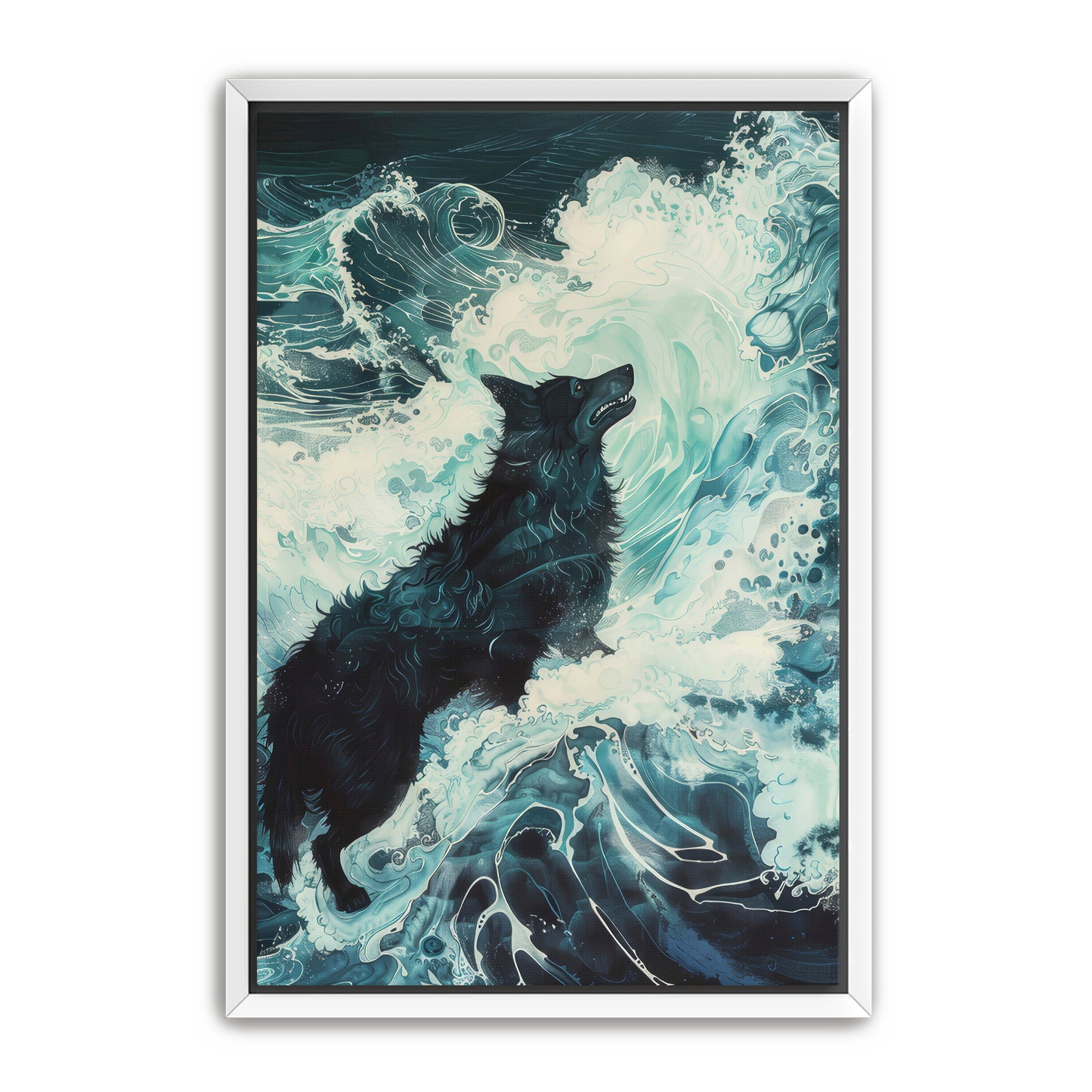 Wolf and Surf Wall Art
