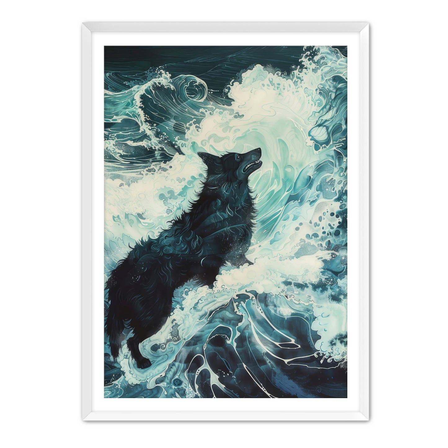 Wolf and Surf Wall Art