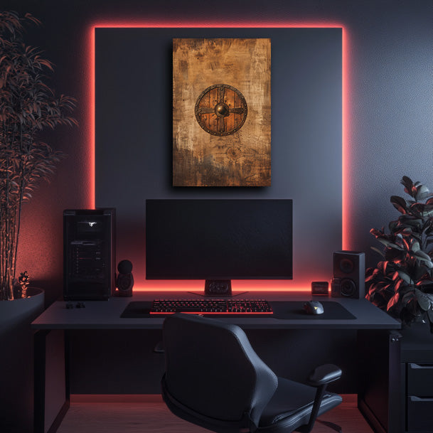 Wooden Shield Wall Art