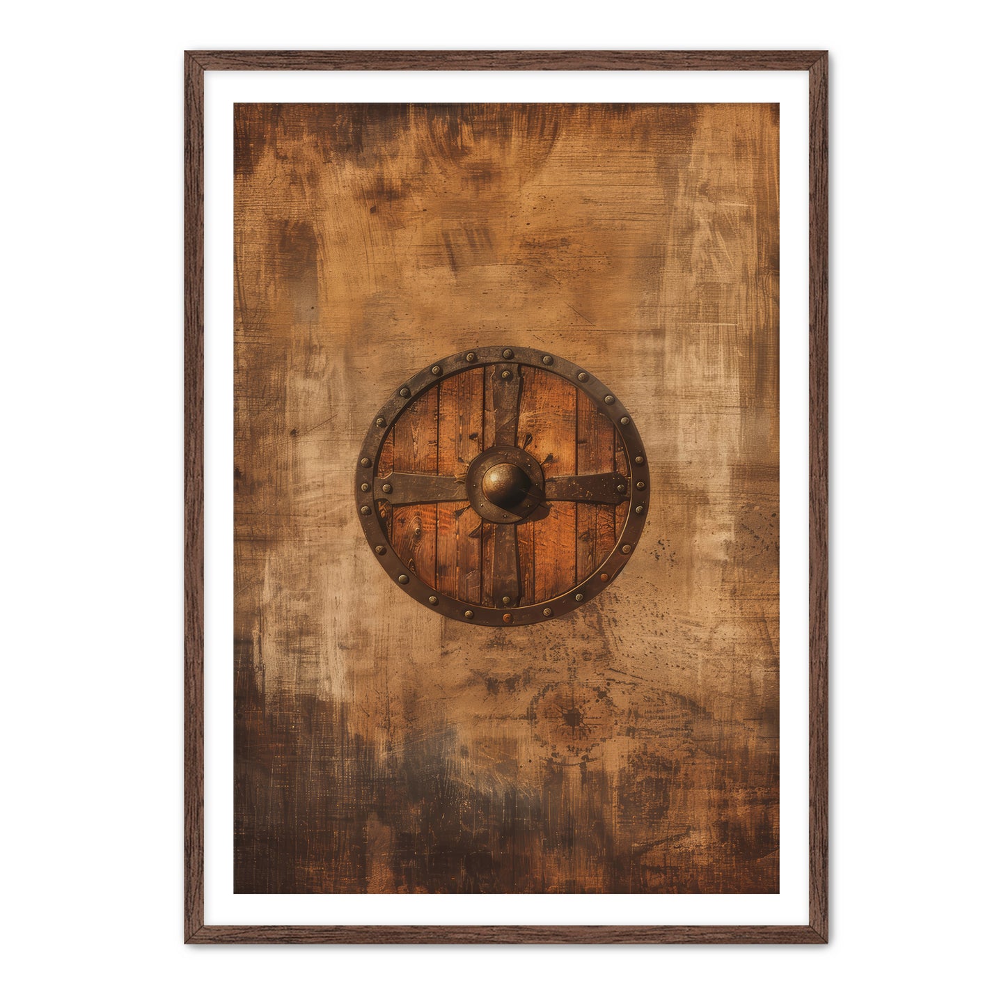 Wooden Shield Wall Art