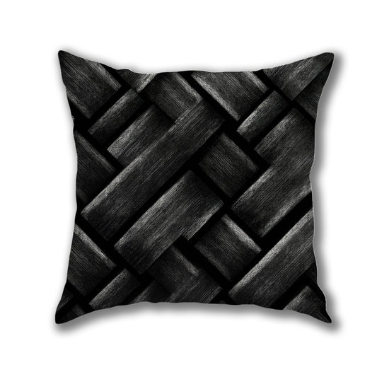 Wooden Weave Pattern Pillow