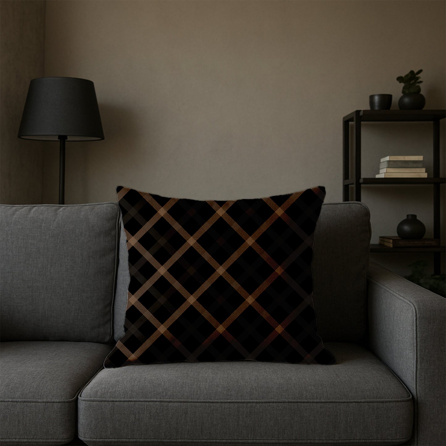 Woven Diamond Pattern Pillow