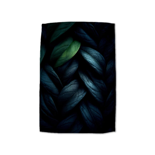 Woven Foliage Pattern Hand Towel