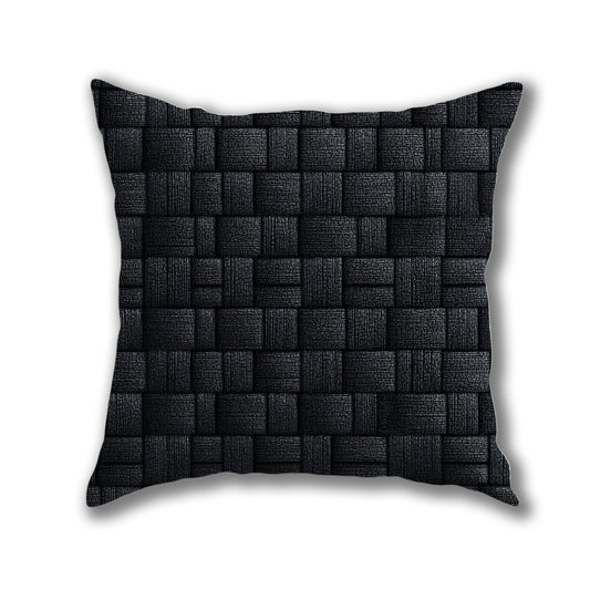 Woven Gray Textures Pillow