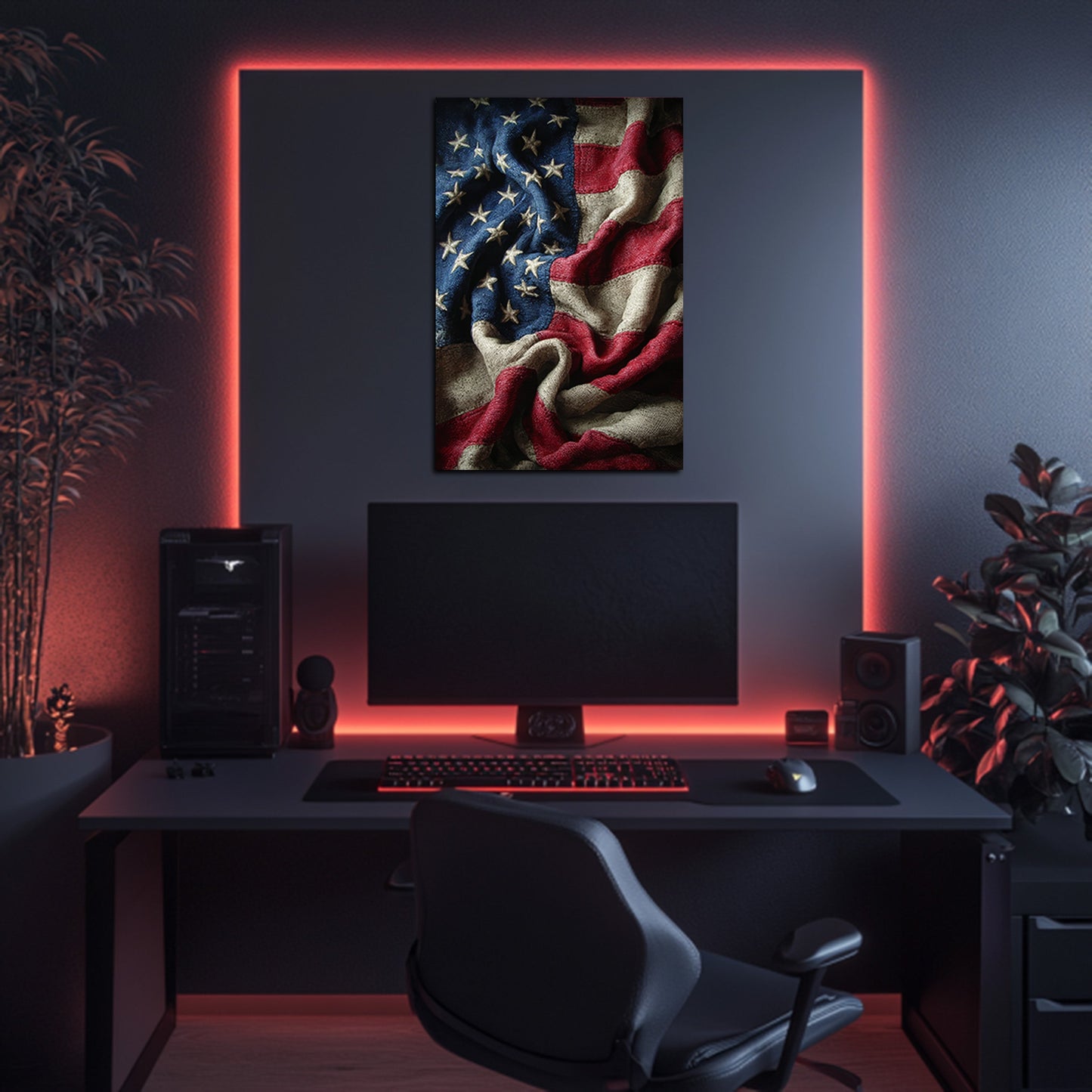 Woven Stars And Stripes Wall Art