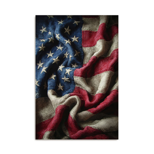 Woven Stars And Stripes Wall Art