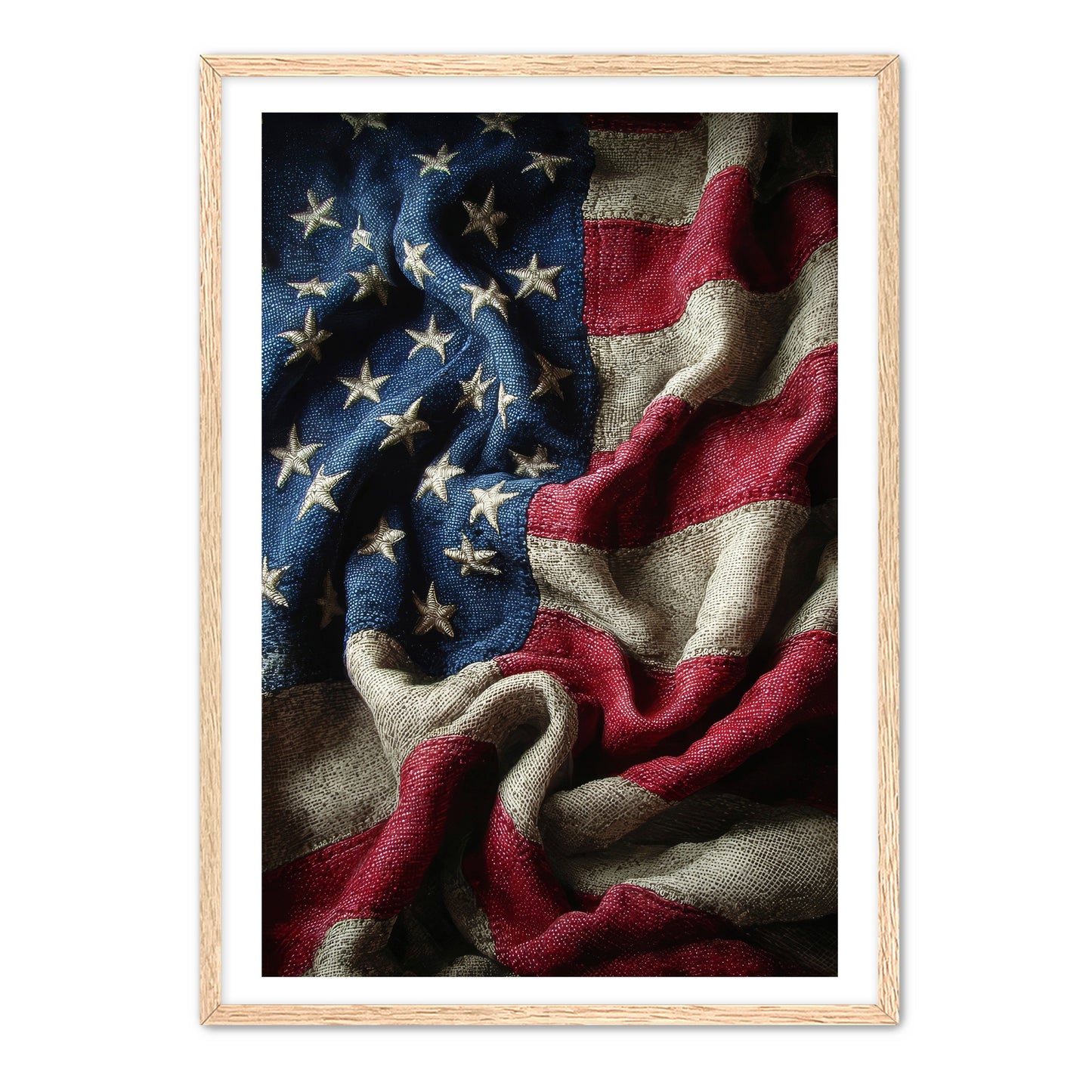 Woven Stars And Stripes Wall Art